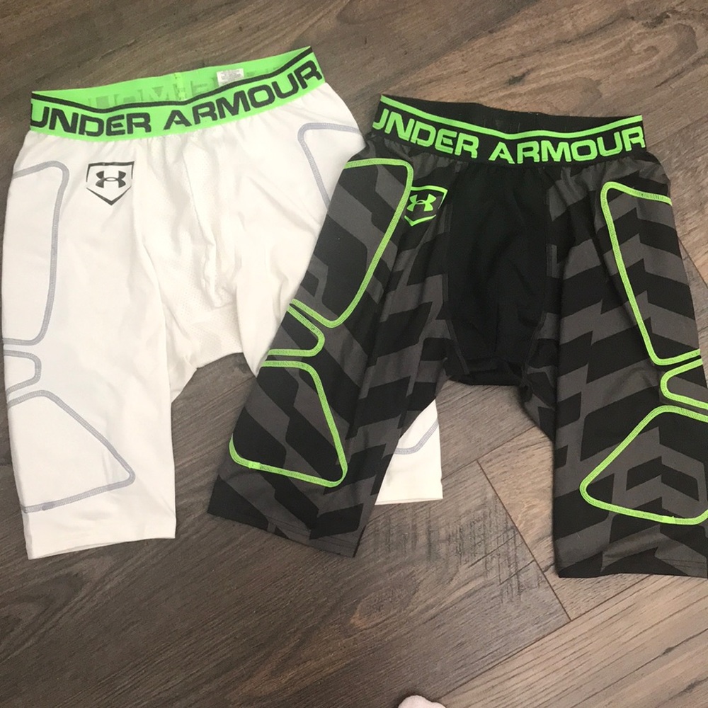 Under Armour baseball compression sliding shorts